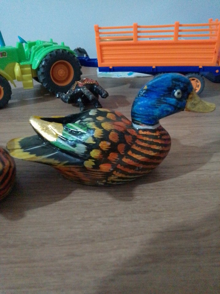 Renkli Ahşap Ördek Oyuncak Seti - Görsel 4