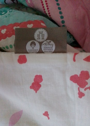 Pembe Pastel Renkli Baskılı Yatak Örtüsü - Görsel 7