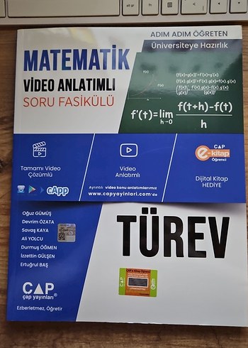 Çap Yayınları Matematik Türev Soru Fasikülü