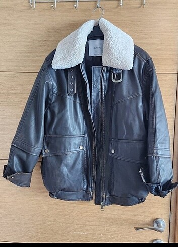 Bershka deri oversize ceket