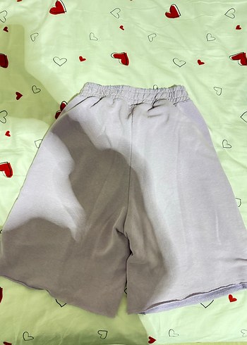 Mor Mini Kadın Şort Pamuklu Rahat Kesim - Görsel 4