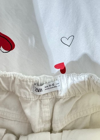 Beyaz Mini Pamuklu Denim Şort - Görsel 6