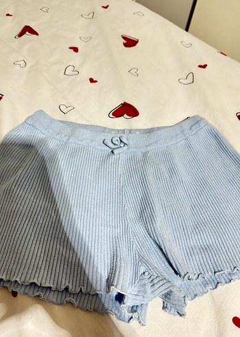 Mavi Pilili Mini Şort - Görsel 2