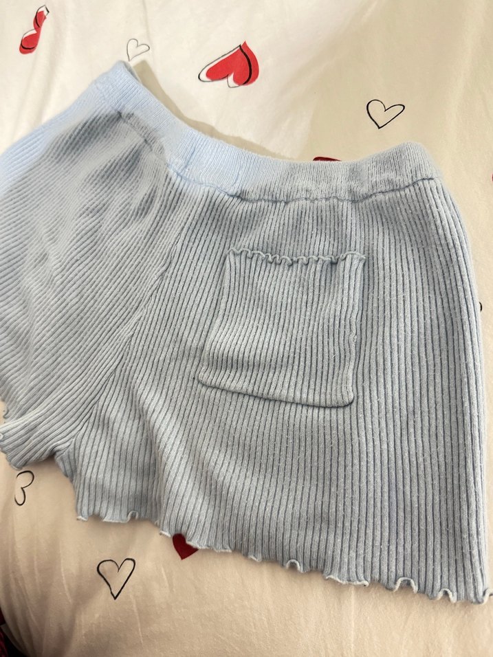 Mavi Pilili Mini Şort - Görsel 4