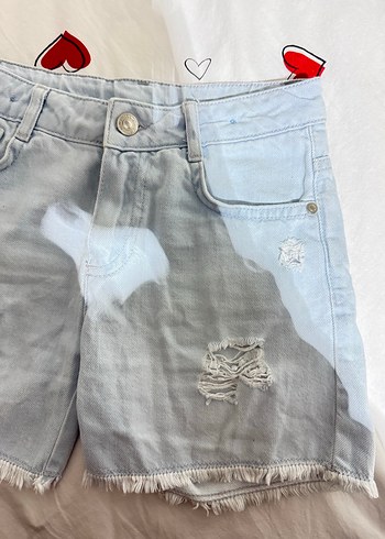 Açık Mavi Kot Şort - Görsel 3