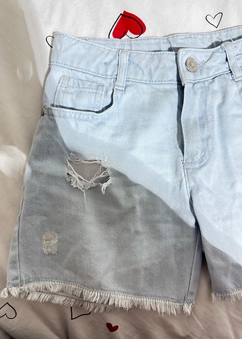 Açık Mavi Kot Şort - Görsel 2