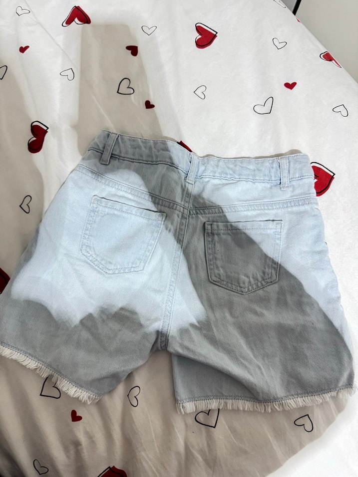 Açık Mavi Kot Şort - Görsel 4