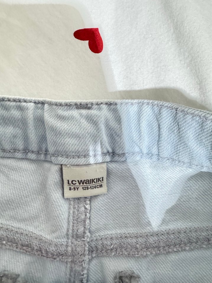 Açık Mavi Kot Şort - Görsel 5