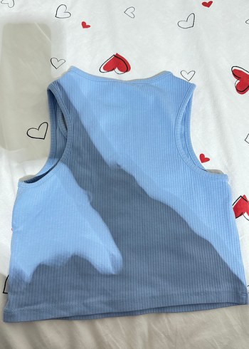 Mavi Kız Çocuk Kolsuz Basic Tişört - Görsel 4