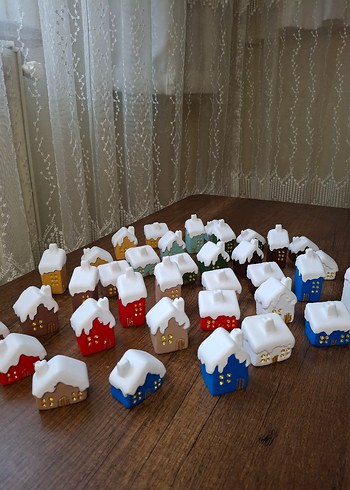 Diğer Mini Kar Ev Figürleri 4'lü Set