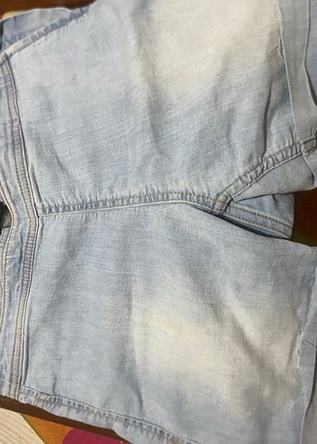 Bej Kadın Midi Denim Şort