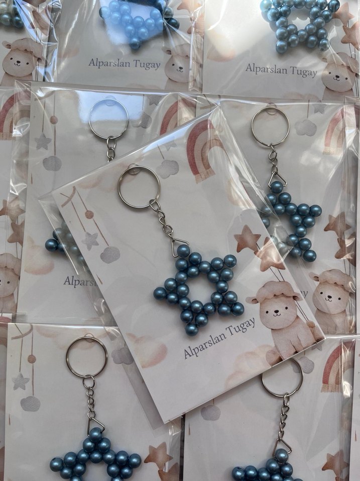 Bohem Tarzı Püsküllü Kahverengi Ayıcık Anahtarlık - Görsel 4