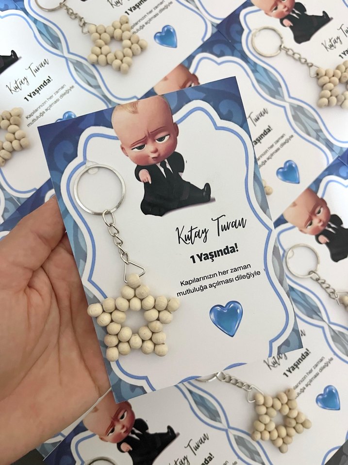 Bohem Tarzı Püsküllü Kahverengi Ayıcık Anahtarlık - Görsel 2