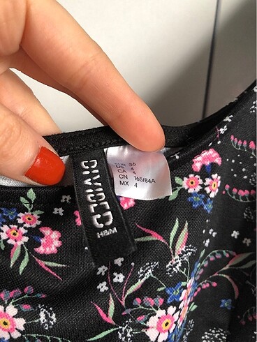 H&M H&M Çiçekli Yazlık Kısa Elbise