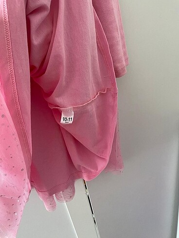 Kız çocuk pembe tüllü elbise