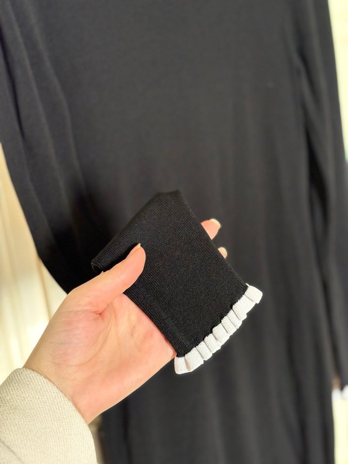 Uzun Siyah  Kadın Elbise - Görsel 2