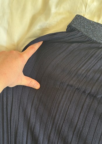 s Beden siyah Renk Zara Triko Midi Etek