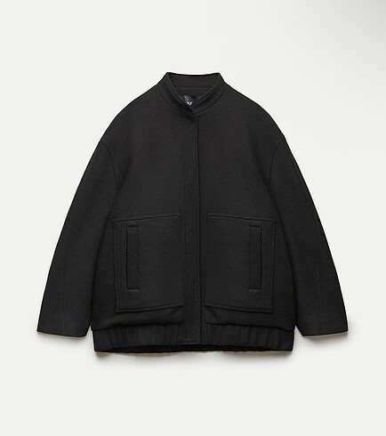 Zara Yünlü Bomber Ceket ZW Collection