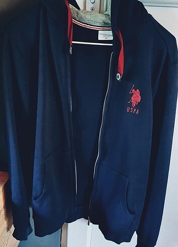 U.S. Polo Assn. Lacivert Kapüşonlu Sweatshirt