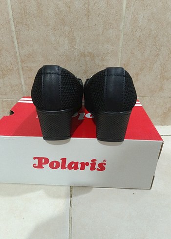 36 Beden Tokalı Siyah Dolgu Topuk Kadın Babet