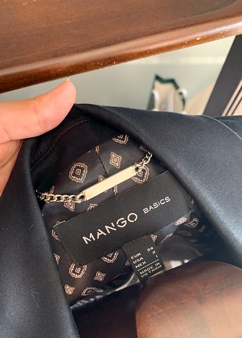 xs Beden Düğmeli Siyah Notch Yaka Tuxedo Ceket