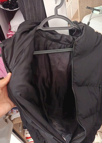 Diğer Siyah Kapüşonlu Kadın Spor Yelek
