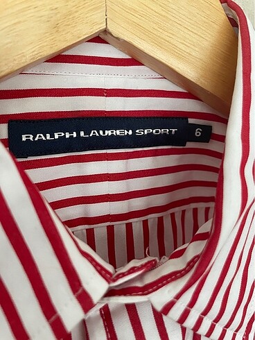 s Beden beyaz Renk Ralph Lauren Kırmızı Pembe Çizgili Gömlek
