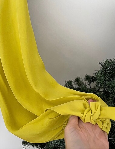 s Beden sarı Renk Machka Sarı İpek Gömlek
