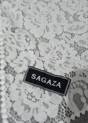 Beyaz Dantel Bohem Kadın Şal SAGAZA