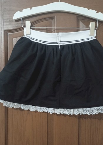 Dantel Detaylı Siyah Etek - Görsel 3