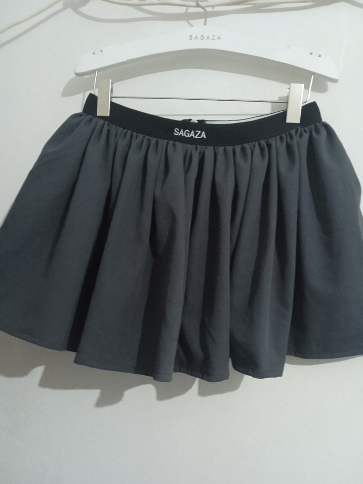 SAGAZA Siyah Pilili Mini Etek - Görsel 3