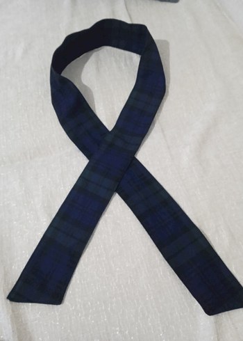 Koyu Mavi Ekose kadın Fular - Görsel 2