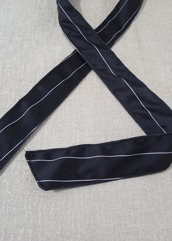 kadın Fular Gri İnce Çizgili fular - Görsel 3