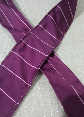 kadın Fular çizgili mor rengi - Görsel 2