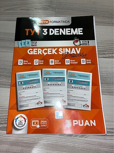 Tyt genel deneme puan yayınları 3 lü