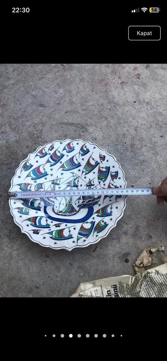 El emeği kütahya çinisi - Görsel 3