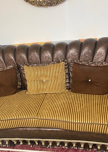 Kahverengi avangart Klasik Salon Koltuk Takımı - Görsel 4