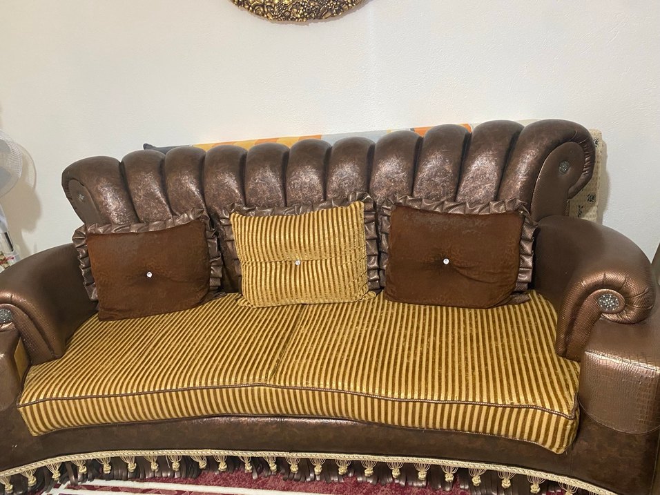 Kahverengi avangart Klasik Salon Koltuk Takımı - Görsel 4