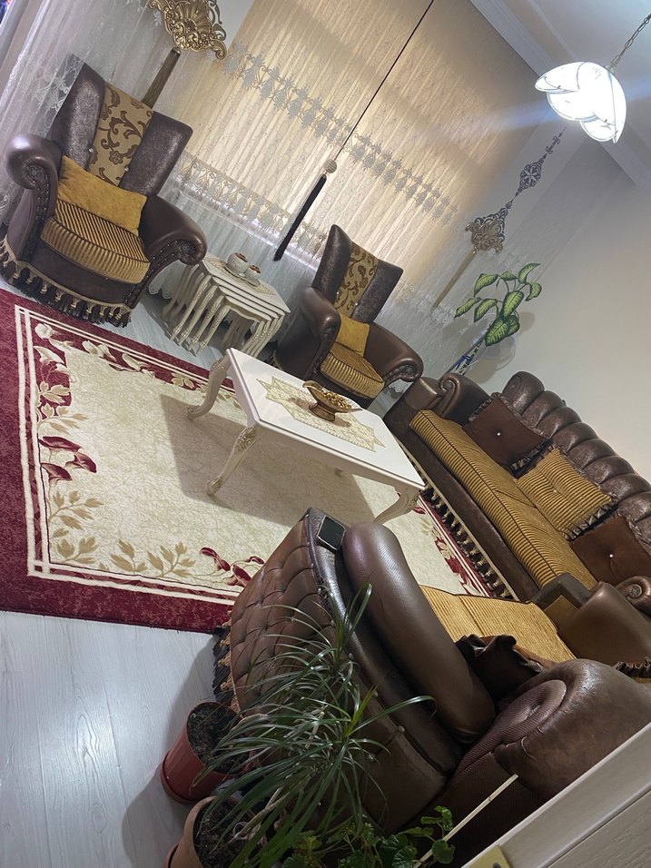 Kahverengi avangart Klasik Salon Koltuk Takımı - Görsel 3