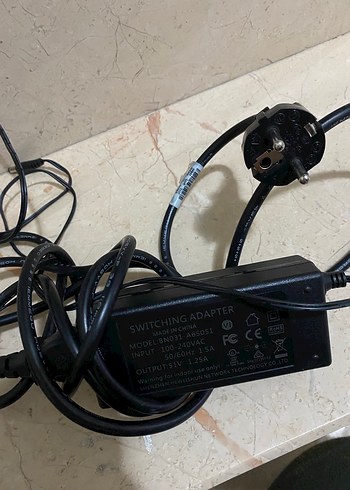 51V 1.25A Siyah Adaptör Şarj Cihazı - Görsel 2