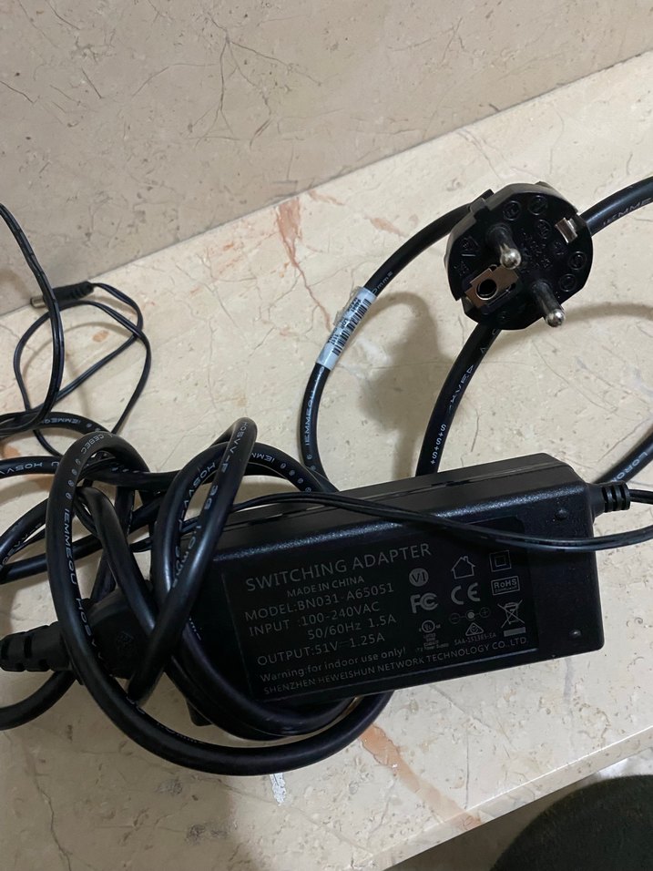 51V 1.25A Siyah Adaptör Şarj Cihazı - Görsel 2