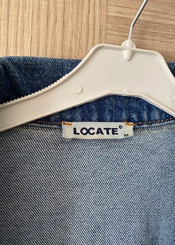 Düğmeli Kadın Mavi uzun Denim Ceket - Görsel 3