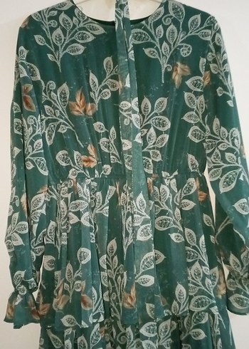 Bohem Çiçek Desenli Uzun Elbise - Görsel 3