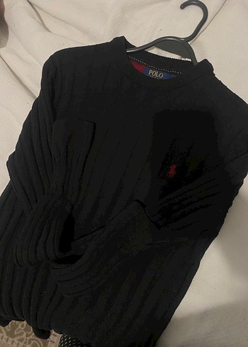 Polo Ralph Lauren Siyah unisex Triko Kazak - Görsel 4