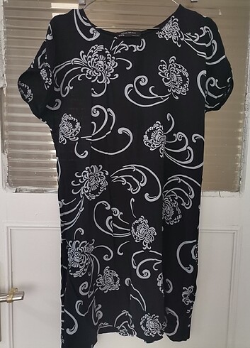 Zara Zara basic çiçek desenli elbise 