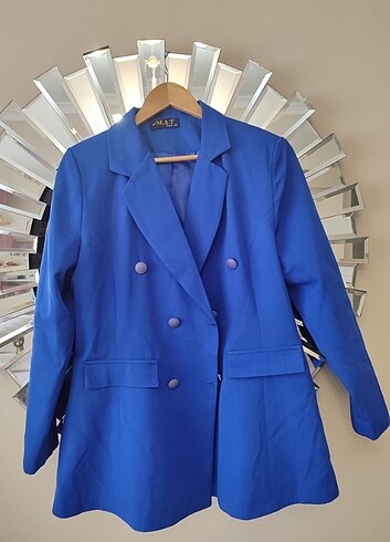 xl Beden Blezer Ceket/Yeşil&Lacivert