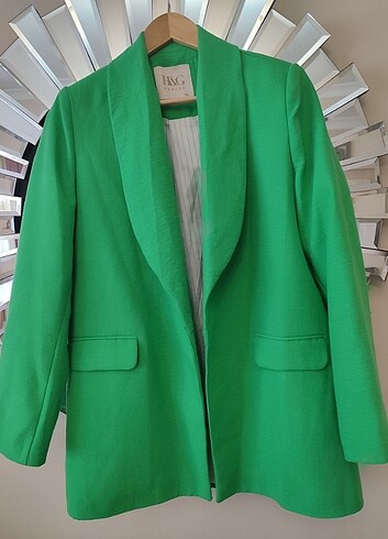 Blezer Ceket/Yeşil&Lacivert - Görsel 5