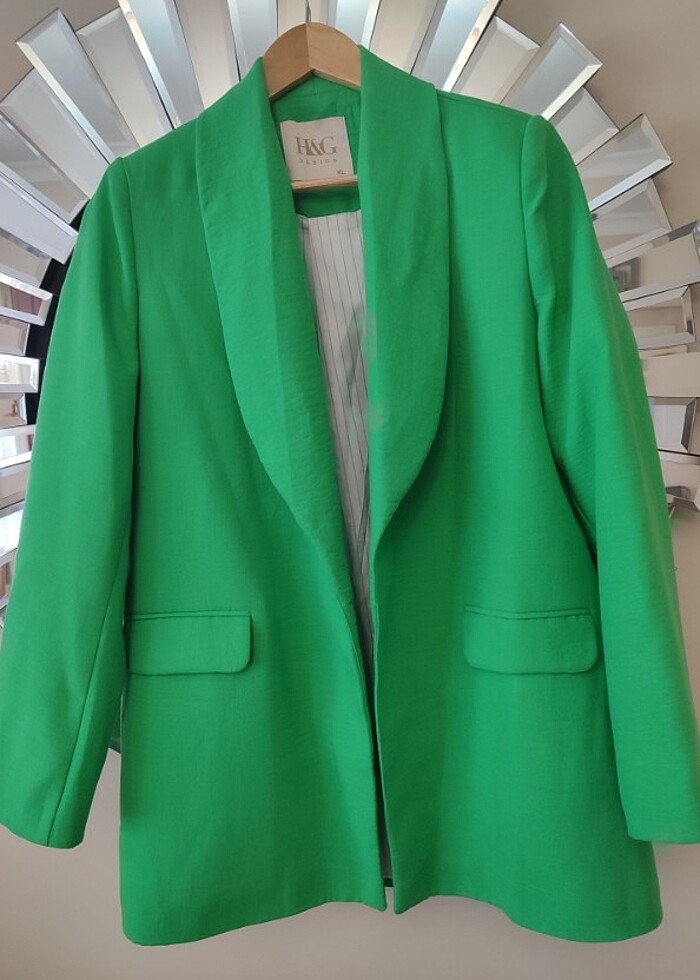 Blezer Ceket/Yeşil&Lacivert - Görsel 5