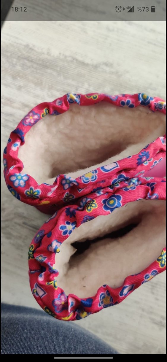 Çiçek Desenli Pembe Kız Çizmesi - Görsel 3