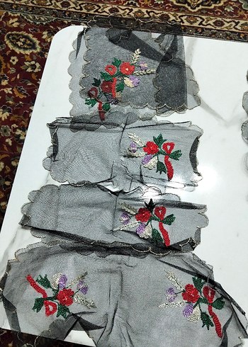 İŞLEMELİ SALON TAKIMI MASA ÖRTÜSÜ - Görsel 4